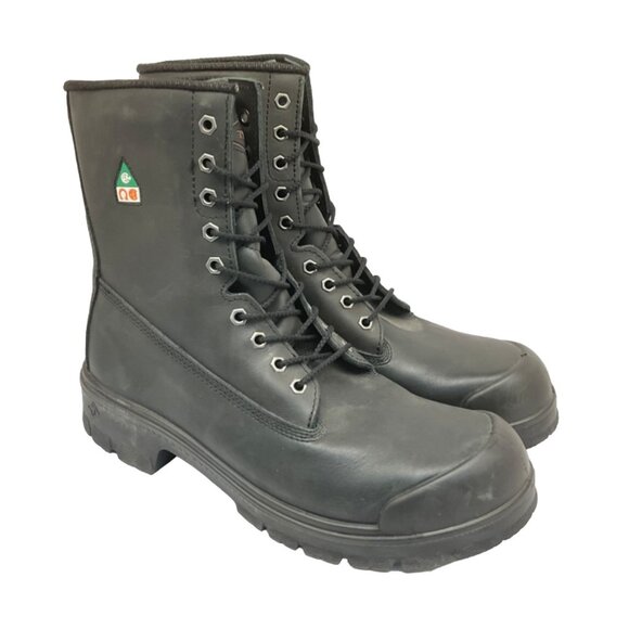 Terra Other - Terra Men's 8'' Sentry Comp. Toe Comp. Plate Work Boots Black Leather Size 13M